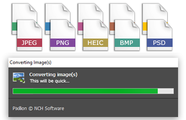 Pixillion Image Converter Screenshot